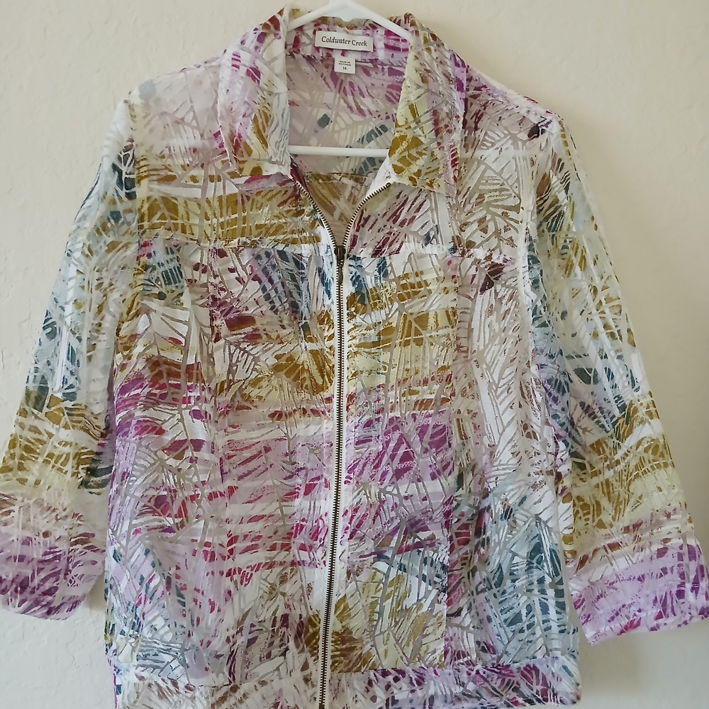Coldwater Creek Women's Burnout  Jacket
